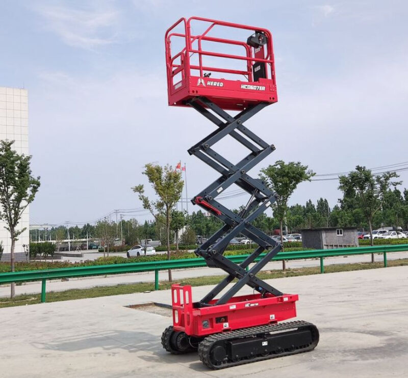 Báo giá xe nâng người cắt kéo phụ thuộc vào chiều cao làm việc và động cơ 