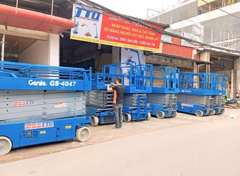 TTQ Việt Nam là địa chỉ cho thuê xe nâng người cắt kéo uy tín 