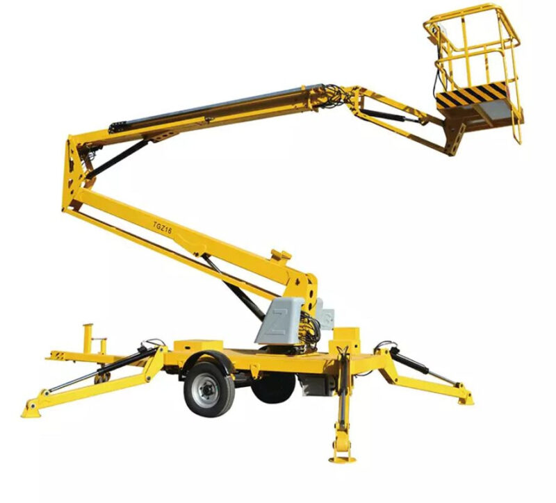 Xe nâng người Maihui đảm bảo khả năng nâng hạ chính xác, ổn định khi được trang bị hệ thống thủy lực mạnh mẽ 