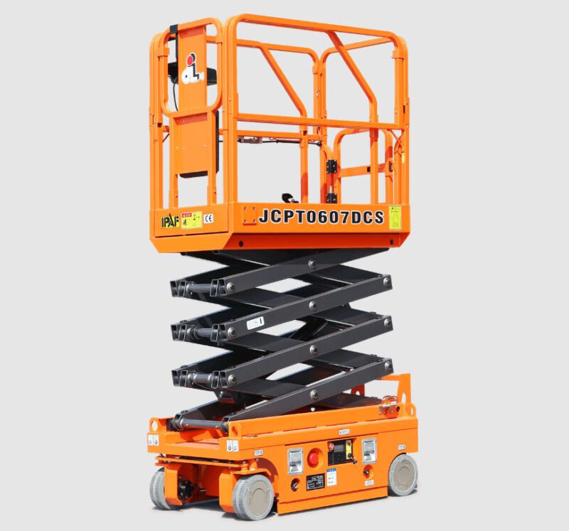 Xe nâng người cắt kéo mini 