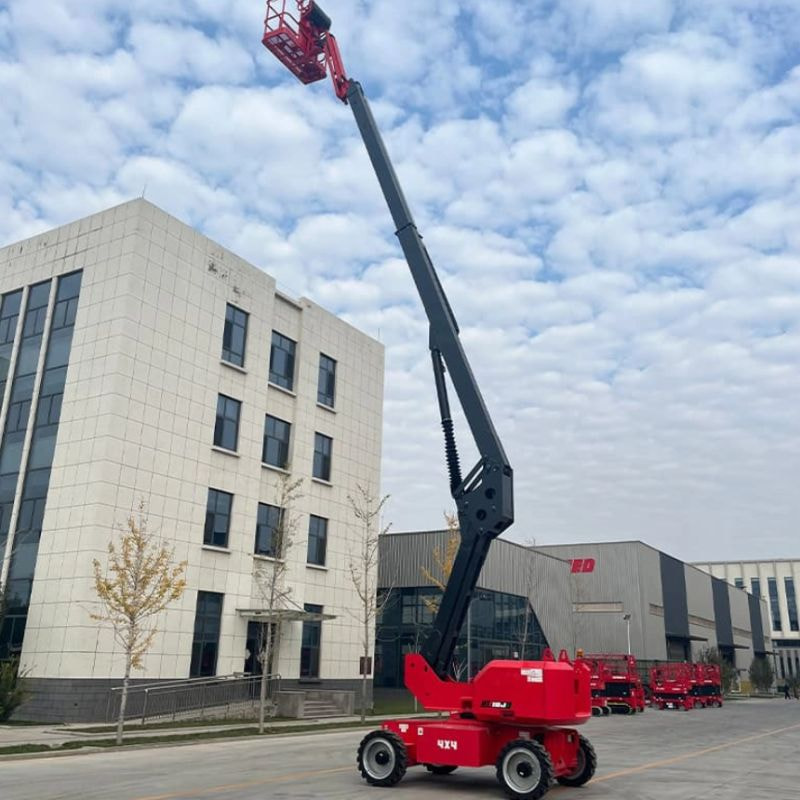 Xe nâng người cần trục 18.2m 300kg HT16JE