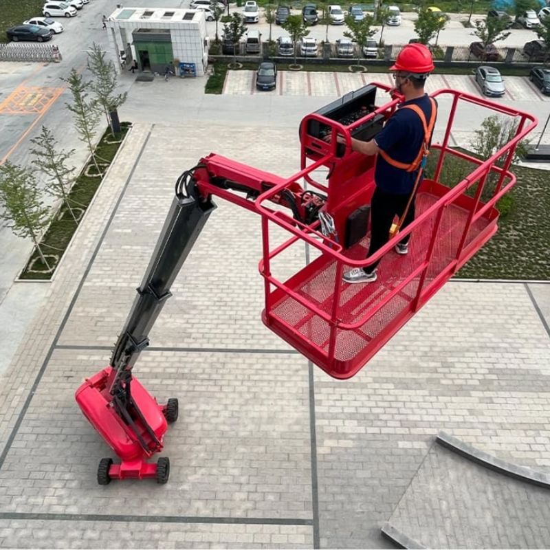 Xe nâng người cần trục dạng ống lồng 24m 300/450kg HT22JE