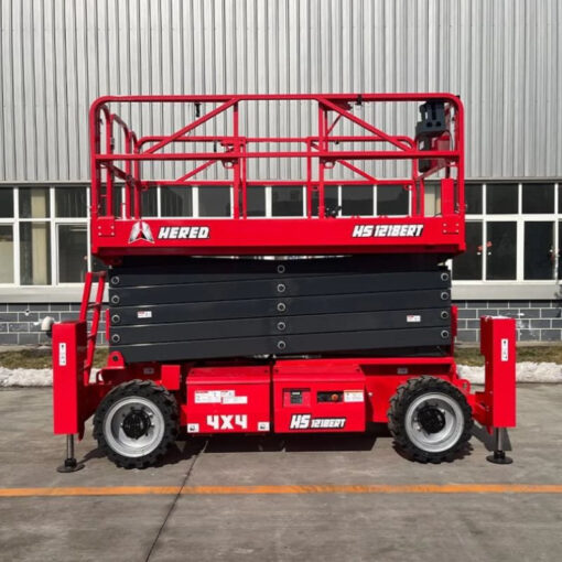 Xe nâng người cắt kéo địa hình 14m 360kg HS1218ERT