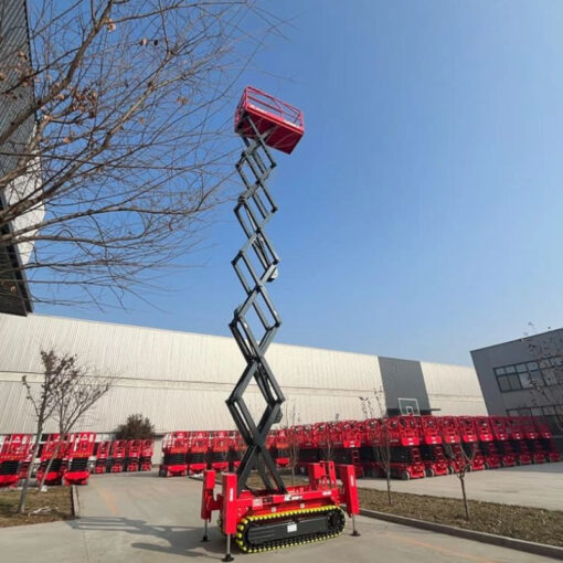 Xe nâng người cắt kéo tự hành bánh xích 13.8m 320kg HC1216E-R