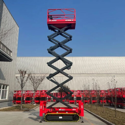 Xe nâng người cắt kéo tự hành bánh xích 13.8m 320kg HC1216E-R