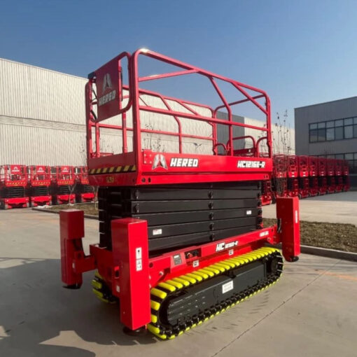 Xe nâng người cắt kéo tự hành bánh xích 13.8m 320kg HC1216E-R