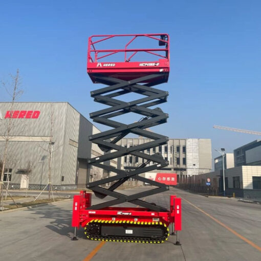 Xe nâng người cắt kéo tự hành bánh xích 15.8m 250kg HC1416E-R