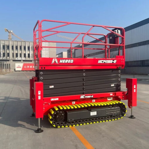 Xe nâng người cắt kéo tự hành bánh xích 15.8m 250kg HC1416E-R