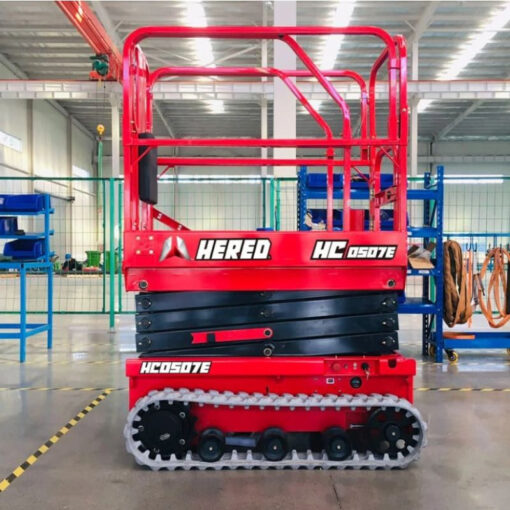 Xe nâng người cắt kéo tự hành bánh xích 6.5m 230kg HC0507E