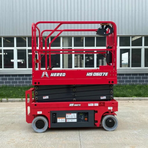 Xe nâng người cắt kéo tự hành bánh xích 7.8m 230kg HS0607E